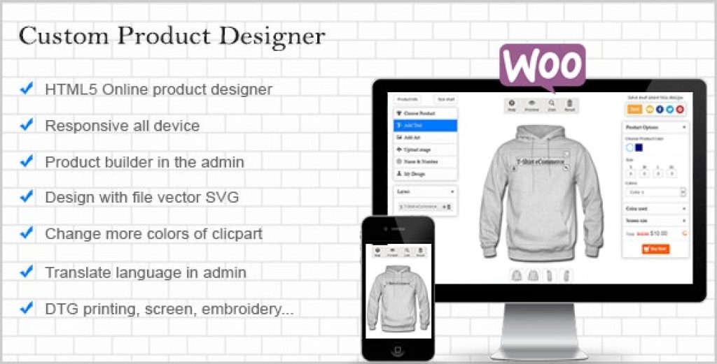 Wordpress WooCommerce Produkt Designer Product Designer Plugin